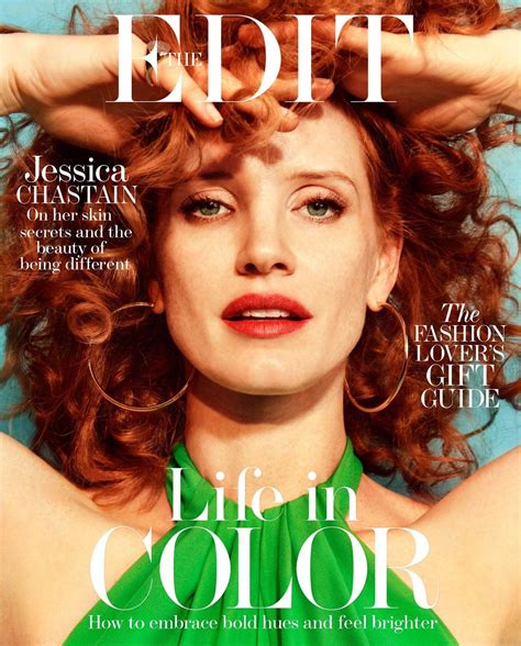 Jessica Chastain on Having Red Hair, Trying Plastic。